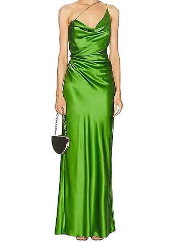 The Sei One Shoulder Cowl Gown Cocktail Dress (view 1)