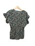 Max Studio Floral Green Blouse Size S - photo 2
