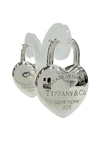 Tiffany & Co. TIFFANY&amp;Co. Tiffany &amp; Co. Return to Full Heart Earrings, AG925 Sterling Silver, Made in Italy, Weight: 21.2g, Women's. (view 1)
