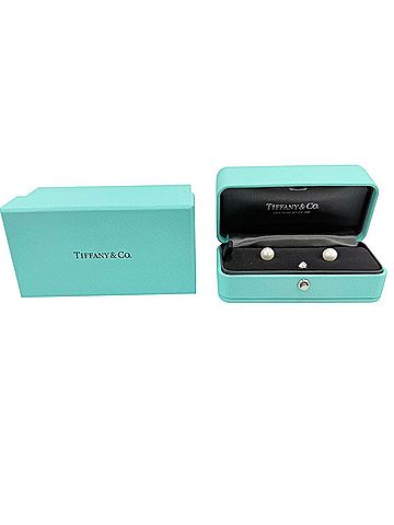 Tiffany & Co. TIFFANY&amp;Co. Tiffany Ziegfeld Freshwater Pearl 8mm Ag925 Earrings, Silver, Weight 1.8g, Women's, with Box (view 2)