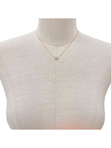 Cartier Cartier QFA600 Destinée GIA No.7416210966 750 (PG) Pink Gold Necklace with 16 Diamonds (0.24ct Center Diamond, F VVS2 Clarity, 3EX Cut), Weight 2.67g, Women's. (view 2)