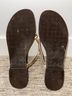 Lilly Pulitzer 100% Leather Gold Tan Sandals Size 9 1/2 - photo 6