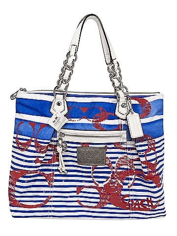 Coach Coach Poppy Rocker Glam Nautical Stripe Tote Tote (view 1)