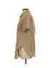 Theory 100% Linen Brown Short Sleeve Button-Down Shirt Size S - photo 4