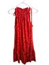 Taylor 100% Polyester Floral Orange Red Casual Dress Size M - photo 1