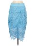 Milly 100% Polyester Blue Milly Casual Skirt Size 6 - photo 2