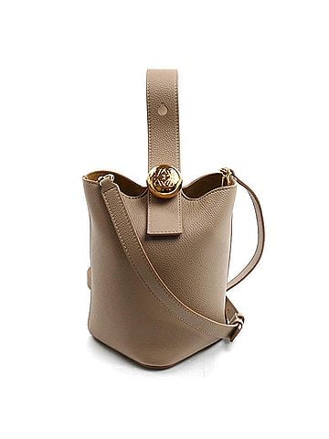 Loewe LOEWE Pebble Bucket Mini 2-Way Shoulder Bag, Sand, AANBBBMX02, Women's (view 1)