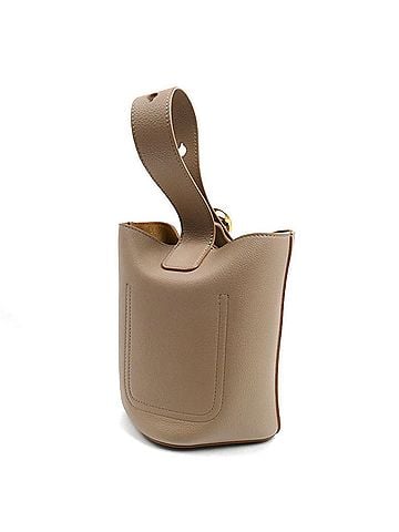 Loewe LOEWE Pebble Bucket Mini 2-Way Shoulder Bag, Sand, AANBBBMX02, Women's (view 2)