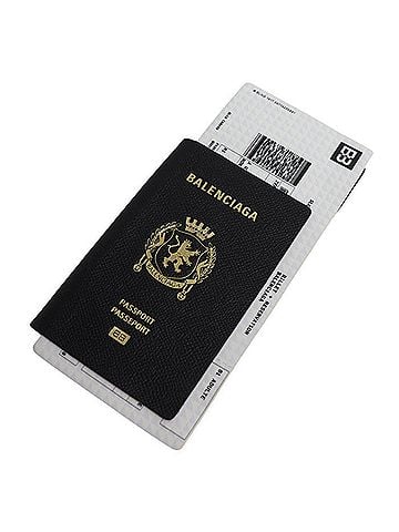 Balenciaga BALENCIAGA Balenciaga Passport Long Wallet 1 Ticket Black 787774 Men's (view 1)