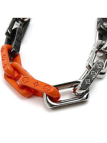 Louis Vuitton LOUIS VUITTON Louis Vuitton Metal Collier Chain Necklace MP3142 53cm Men's (view 2)
