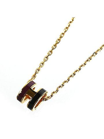 Hermès HERMES GP Pop H Mini Pendant Rocabar Galaxy Necklace H1000066F B1 40cm Women's (view 1)