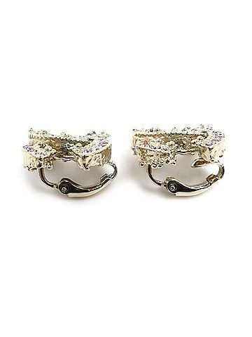 Chanel CHANEL GP Coco Mark Rhinestone Earrings 9.8g Women's (view 2)