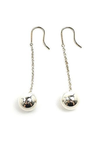 Tiffany & Co. TIFFANY&amp;Co. Tiffany &amp; Co. Sterling Silver 925 Hardware Ball Hook Earrings 5.0g Women's (view 1)