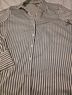 H&M Stripes White Black Long Sleeve Button-Down Shirt Size L - photo 4