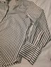 H&M Stripes White Black Long Sleeve Button-Down Shirt Size L - photo 5
