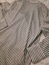 H&M Stripes White Black Long Sleeve Button-Down Shirt Size L - photo 6