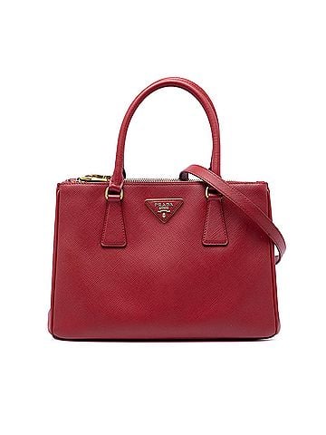 Prada Medium Saffiano Lux Galleria Double Zip Satchel (view 1)