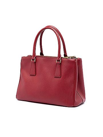 Prada Medium Saffiano Lux Galleria Double Zip Satchel (view 2)