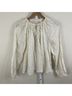 Ulla Johnson 100% Cotton Floral Ivory Long Sleeve Blouse Size 8 - photo 4
