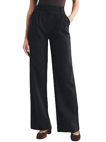 Abercrombie & Fitch Curve Love Sloane Tailored Wide Leg Pant Dress Pants (view 1)