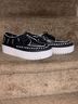 Silent D 100% Leather Aztec Or Tribal Print Black White Sneakers Size 7 - photo 3