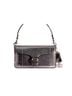 Coach Black Silver Leather Shoulder Bag One size - photo 1