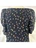 Eva Franco 90% Rayon 10% Lurex 100% Nylon 100% Polyester Polka Dots Black Multi Color Blouse Size 0 - photo 4