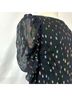 Eva Franco 90% Rayon 10% Lurex 100% Nylon 100% Polyester Polka Dots Black Multi Color Blouse Size 0 - photo 5