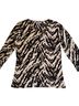 JM Collection Animal Print Stripes Multi Color Long Sleeve T-Shirt Size S - photo 1