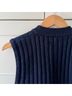 Ellen Tracy 100% Wool Solid Blue Sweater Vest Size S - photo 8