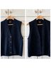 Ellen Tracy 100% Wool Solid Blue Sweater Vest Size S - photo 14