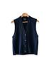 Ellen Tracy 100% Wool Solid Blue Sweater Vest Size S - photo 6