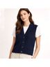 Ellen Tracy 100% Wool Solid Blue Sweater Vest Size S - photo 13