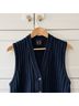 Ellen Tracy 100% Wool Solid Blue Sweater Vest Size S - photo 12