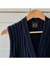 Ellen Tracy 100% Wool Solid Blue Sweater Vest Size S - photo 9