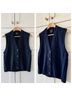 Ellen Tracy 100% Wool Solid Blue Sweater Vest Size S - photo 11