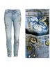 Blank NYC Floral Blue White Green Jeans Size 24 - photo 5