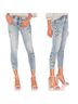 Blank NYC Floral Blue White Green Jeans Size 24 - photo 6
