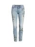 Blank NYC Floral Blue White Green Jeans Size 24 - photo 1