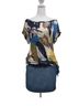 Deletta 100% Rayon Tropical Animal Print Multi Color Short Sleeve Top Size XS - photo 1