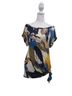 Deletta 100% Rayon Tropical Animal Print Multi Color Short Sleeve Top Size XS - photo 2