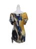Deletta 100% Rayon Tropical Animal Print Multi Color Short Sleeve Top Size XS - photo 3