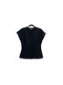 St. John Solid Black Short Sleeve Blouse Size 6 - photo 2