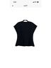 St. John Solid Black Short Sleeve Blouse Size 6 - photo 4