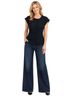 St. John Solid Black Short Sleeve Blouse Size 6 - photo 1