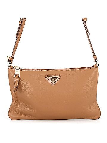 Prada Prada Shoulder Bag Triangle Soft Grain Leather 1BC238 PRADA Handbag (view 1)
