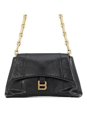 Balenciaga Balenciaga Chain Shoulder Bag Downtown Medium Leather 689058 BALENCIAGA Black Handbag (view 1)
