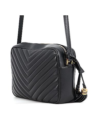 Yves Saint Laurent Yves Saint Laurent Saint Laurent Paris Shoulder Bag, Lou Camera Cassandra, YSL Quilted, 520534, SAINT LAURENT PARIS, Black; Handbag, Paris, PARIS (view 2)