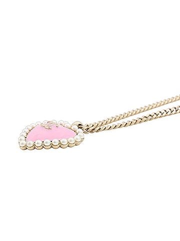 Chanel Chanel Necklace, Coco Mark Heart, Faux Pearl, B25B ABG221, CHANEL, Chanel, Women's, CHANEL NECKLACE (view 2)