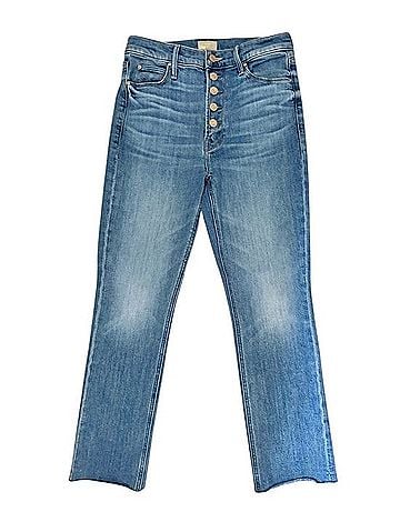 Mother The Pixie Dazzler Ankle Fray Jeans (view 1)